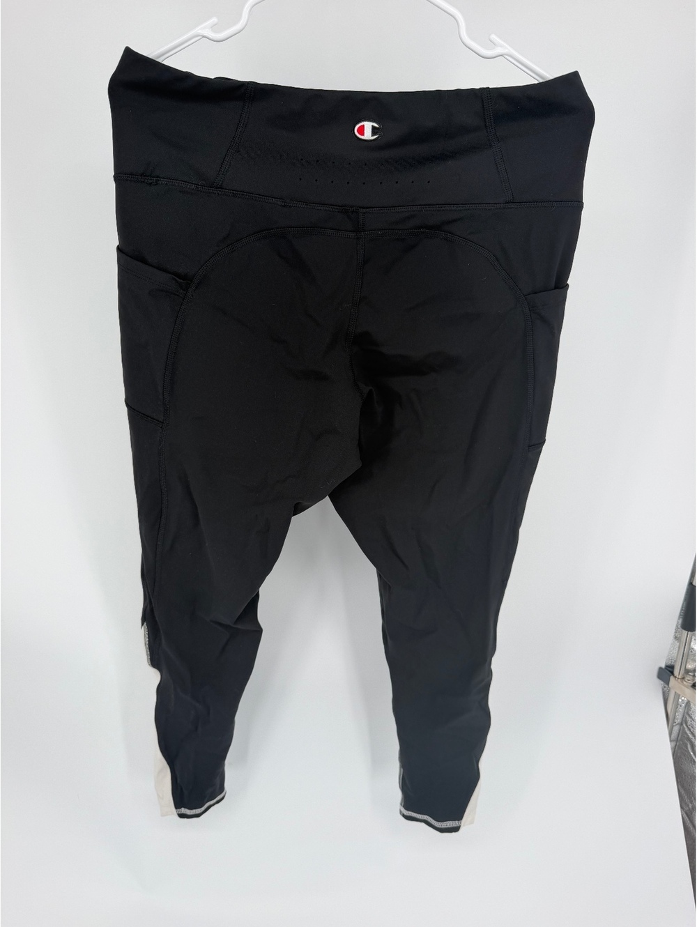 Champion Authentic Athleticwear Women's Black and White Capri Leggings Size 2XL